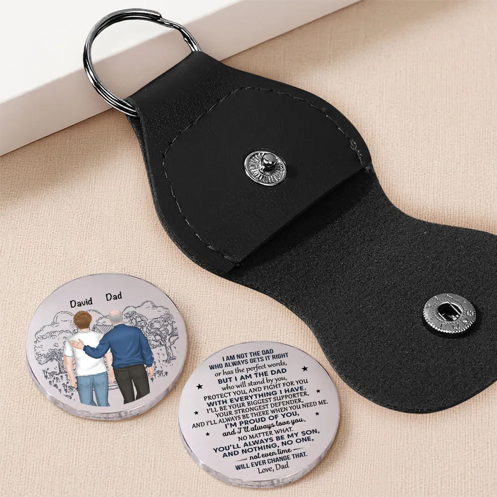 Personalized Dad and Son Keychain - Sentimental Gift for Father's Day Keychain MagicInPrints