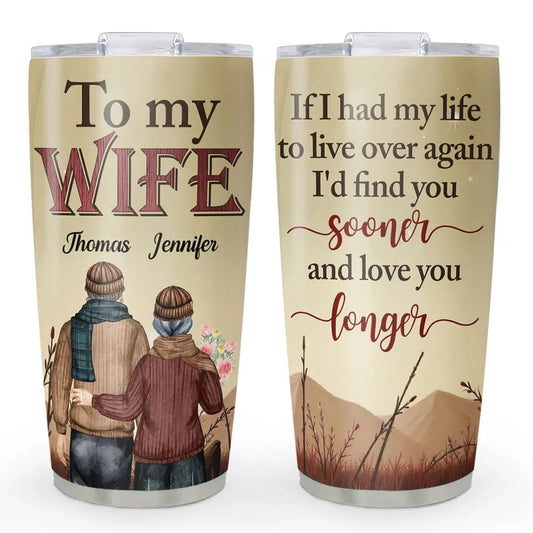 Personalized Tumbler for Wife - Sentimental Gift with Custom Names Cup MagicInPrints