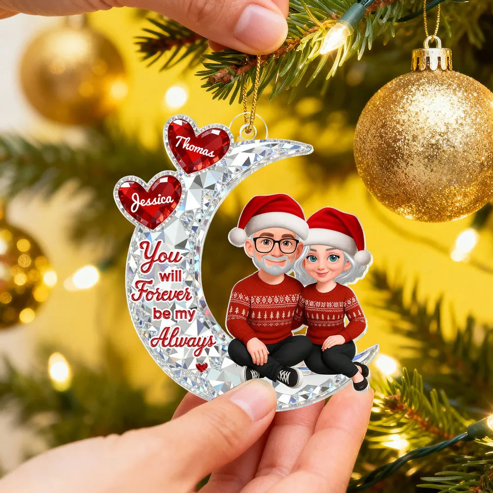 Personalized Couple Ornament for Grandparents - Christmas Gift Keepsake Ornament MagicInPrints