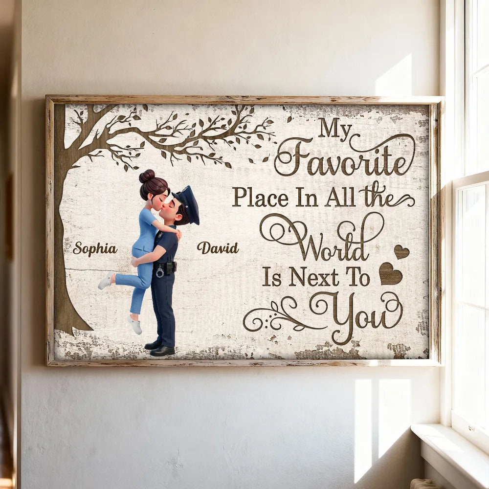 Personalized Romantic Couple Wall Art for Home Decor - Sentimental Gift for Loved Ones Poster or Canvas MagicInPrints
