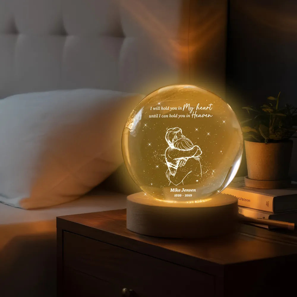 Personalized Memorial LED Globe Light for Loved Ones - Sentimental Keepsake Lamp MagicInPrints