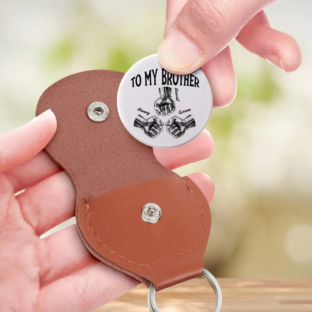 Personalized Brother Keychain Gift - Sentimental Keepsake for Brothers Keychain MagicInPrints