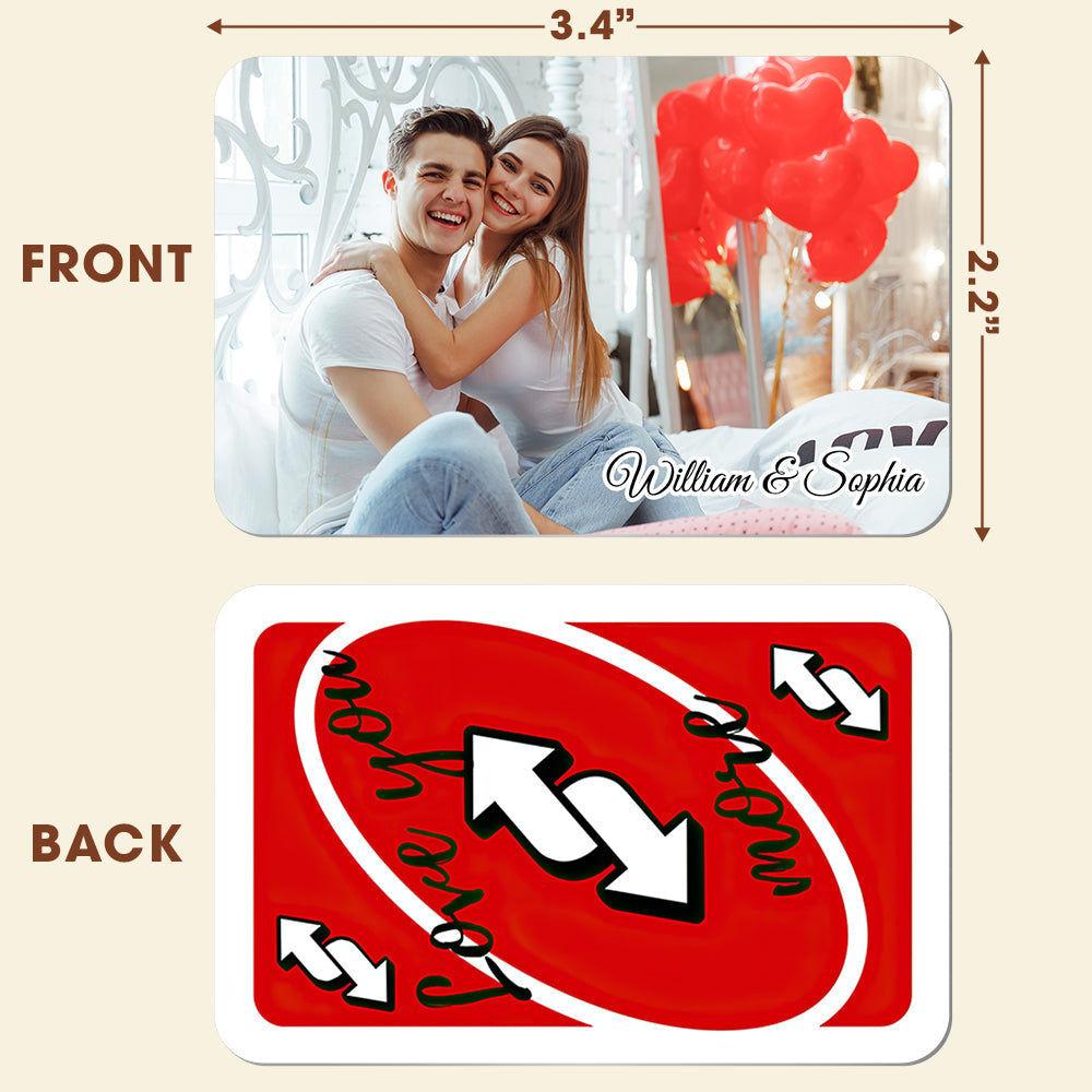 Custom Photo Wallet Cards - Unique Couples Gifts for Valentine's Day Gifts Wallet Card PopCulturePrints
