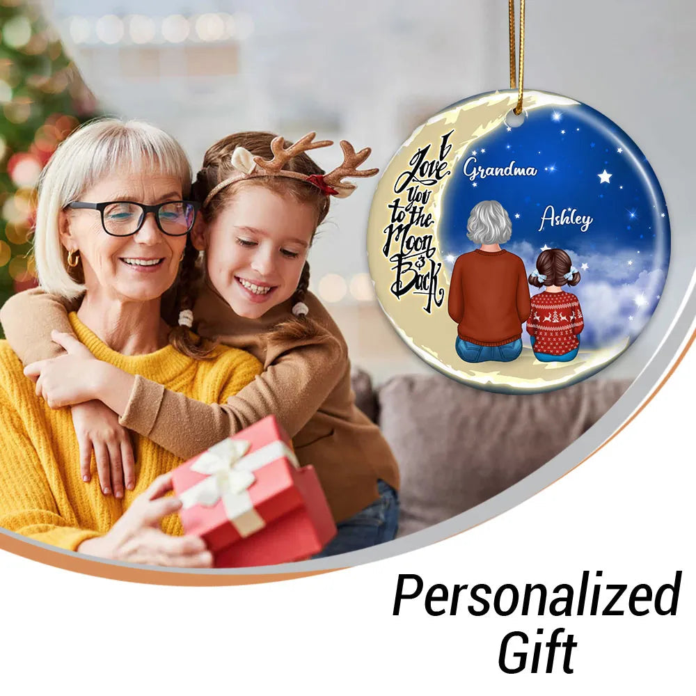 Personalized Christmas Ornament for Grandma and Grandchild - Sentimental Gift Ornament MagicInPrints