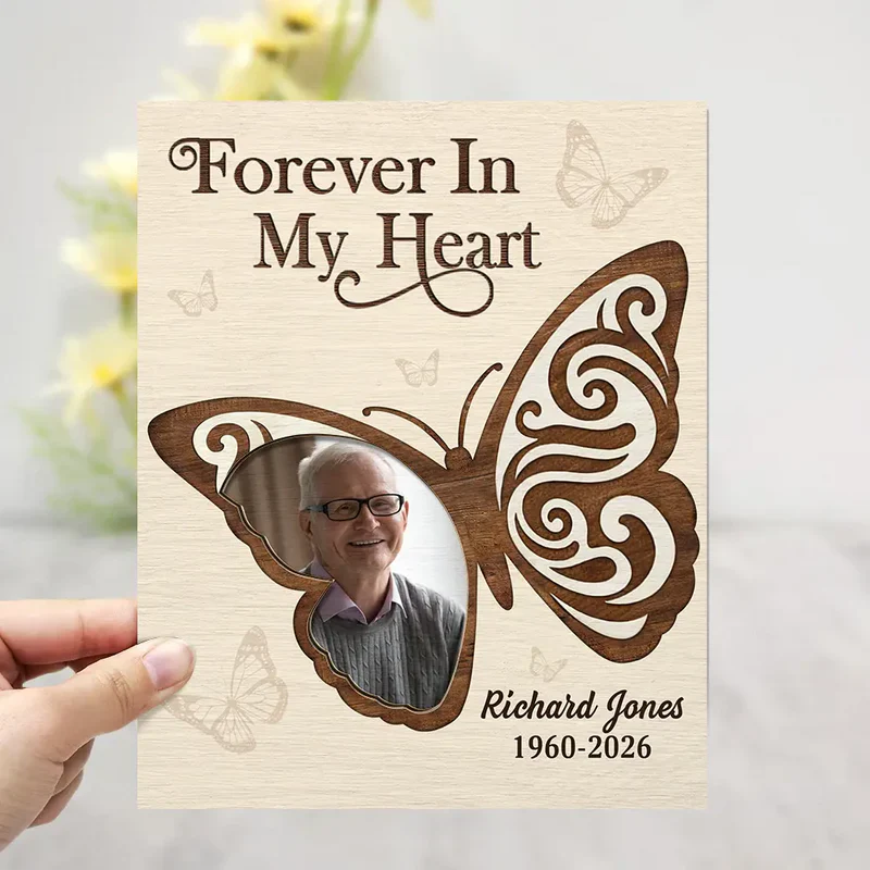 Personalized Memorial Photo Frame for Loved Ones - Sentimental Keepsake Plaque MagicInPrints