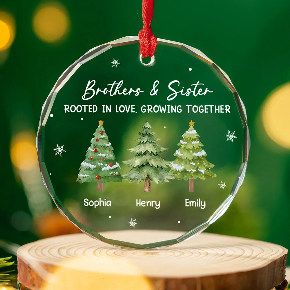 Personalized Christmas Ornament for Siblings - Family Tree Design Ornament MagicInPrints