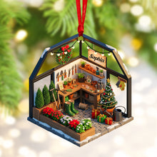 Load image into Gallery viewer, “Celebrate Gardening Bliss!” - Personalized Gardening Miniature Christmas Ornament - Gift for Garden Lovers Ornament MagicInPrints
