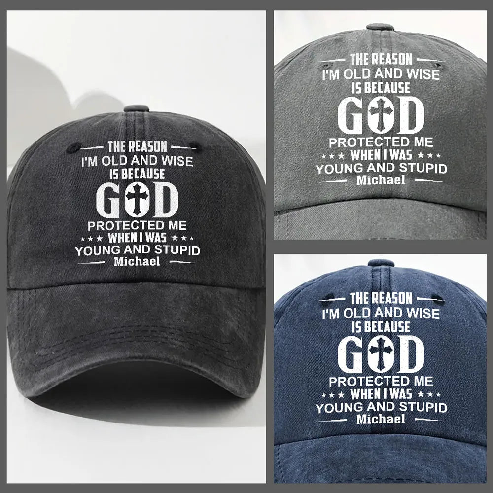Personalized Embroidered Dad Hat for Men - Faithful Wisdom Gift Hat MagicInPrints