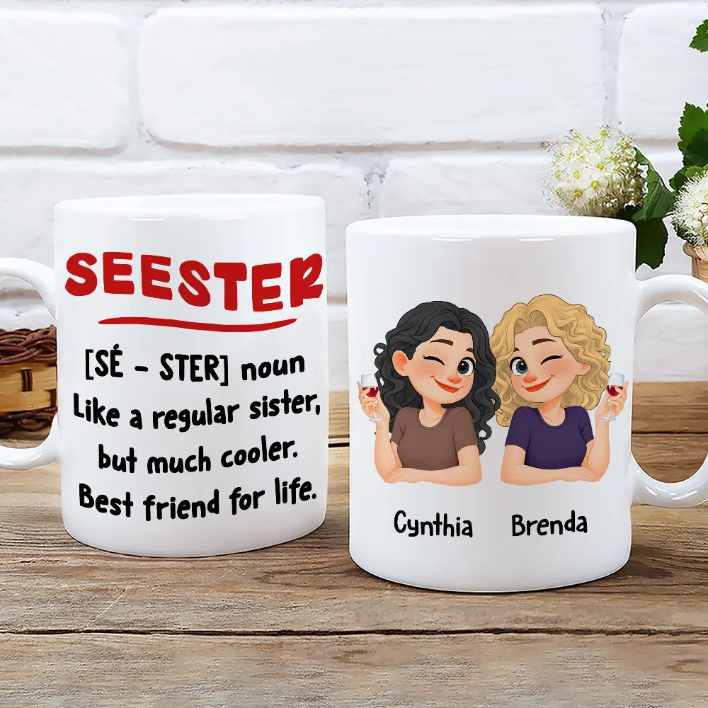 Personalized Sister Mug for Best Friend - Funny Gift for Sisters Cup MagicInPrints