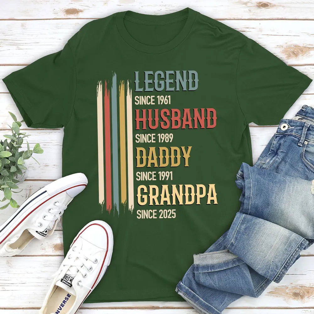 Personalized Family Timeline T-Shirt for Men - Father's Day Gift Cloth MagicInPrints