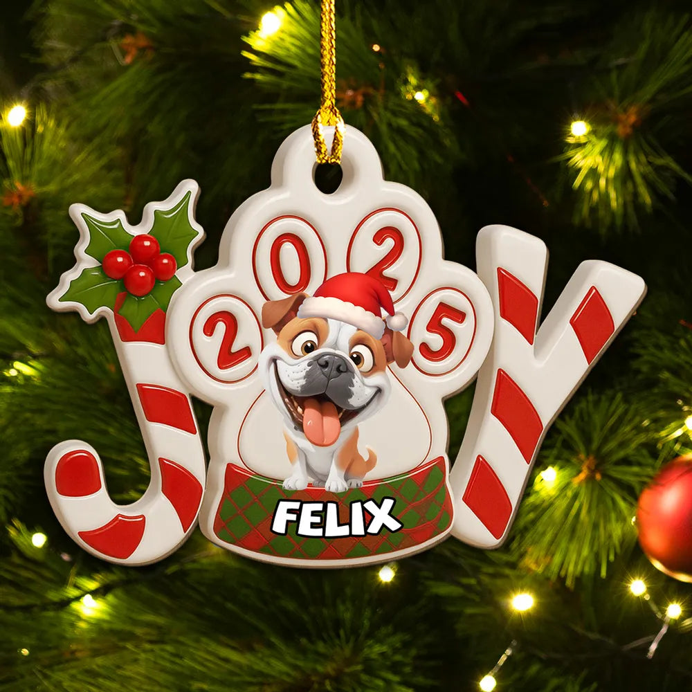 Personalized Dog Ornament for Pet Lovers - Christmas 2025 Decoration Ornament MagicInPrints