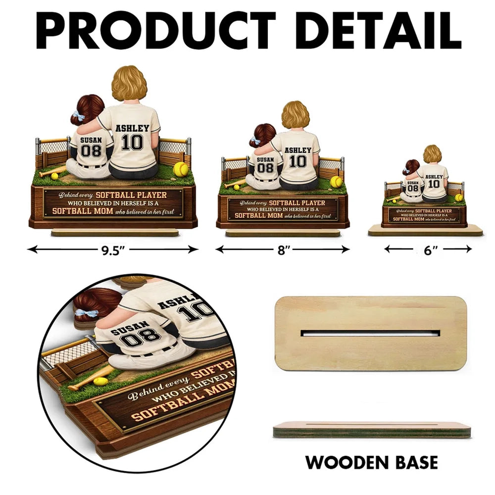 Custom Baseball Mom and Son Plaque - Personalized Gift for Mother's Day Plaque MagicInPrints