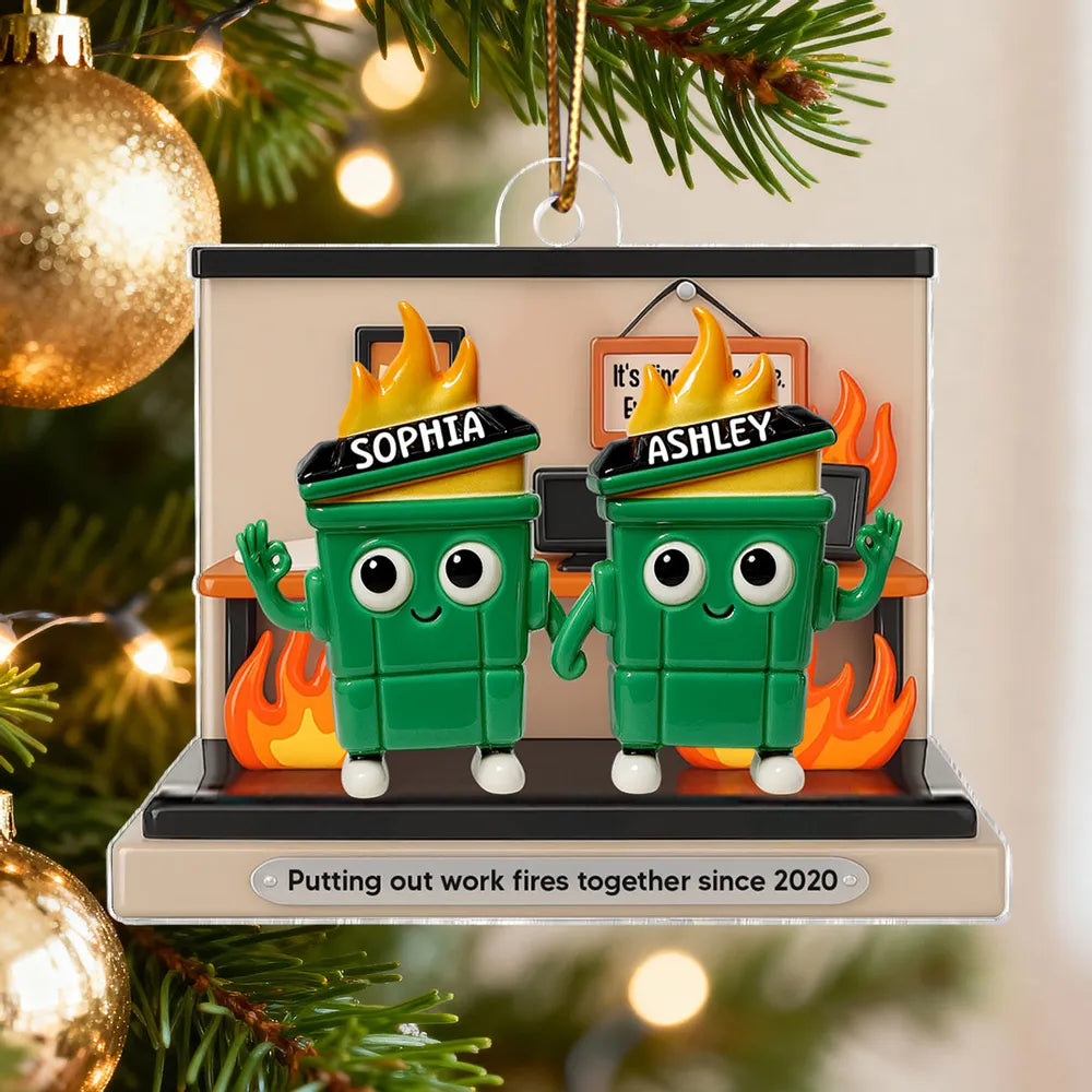 Custom Office Teamwork Ornament for Colleagues - Funny Holiday Gift Ornament MagicInPrints