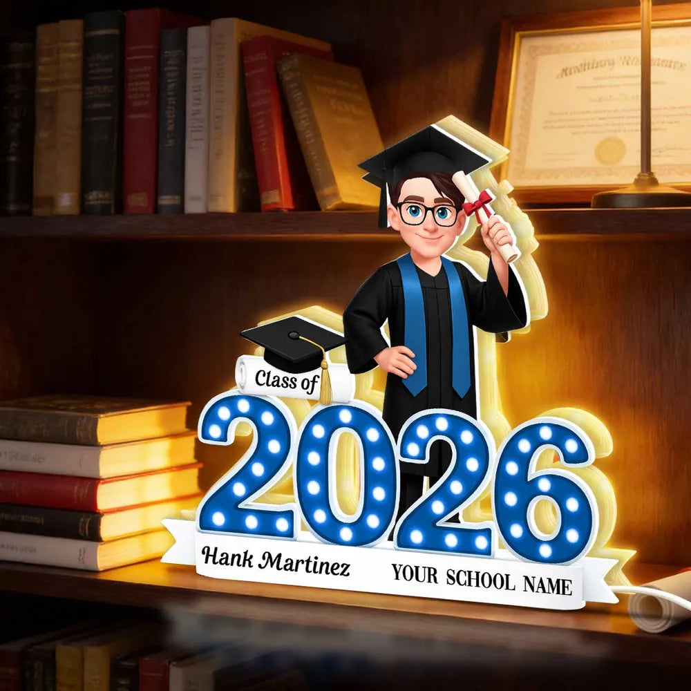 Custom Graduation Decoration for Class of 2026 - Personalized Graduate Display Plaque MagicInPrints
