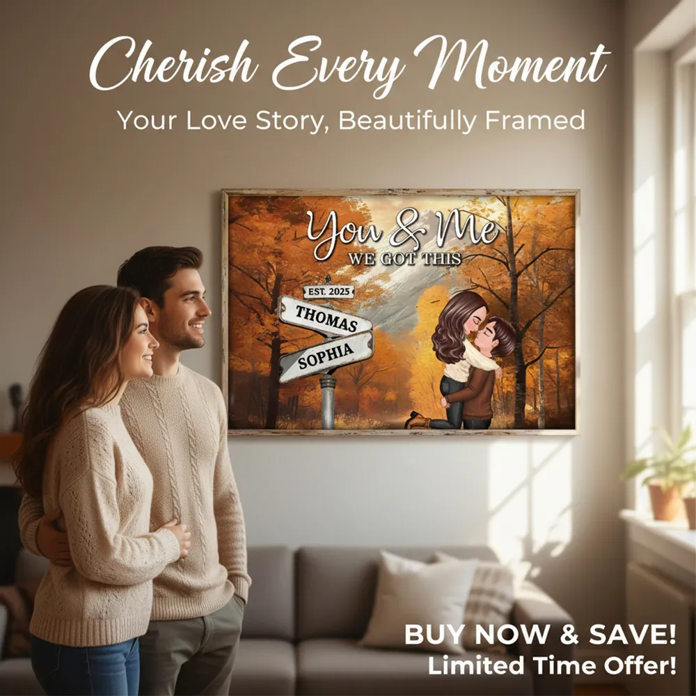 Personalized Couple Canvas Print for Lovers - Romantic Home Decor Poster or Canvas MagicInPrints