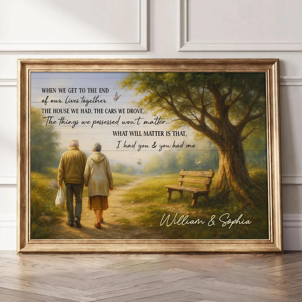Personalized Couple Canvas Art for Seniors - Sentimental Home Decor Gift Poster or Canvas MagicInPrints