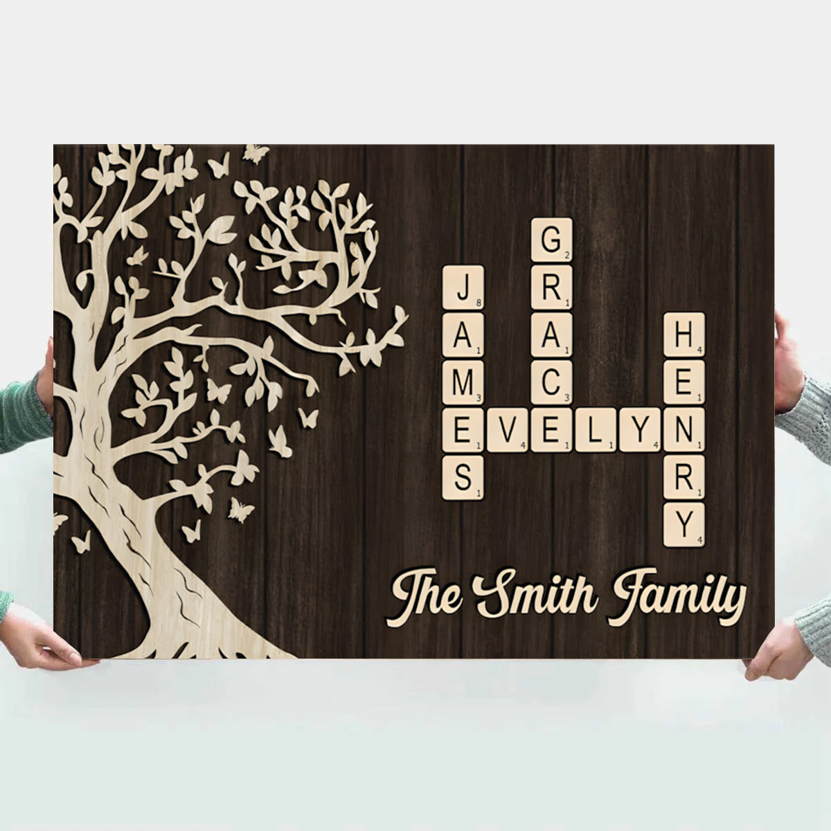 Personalized Family Name Wooden Wall Art with Tree Design - Home Decor Gift Other MagicInPrints