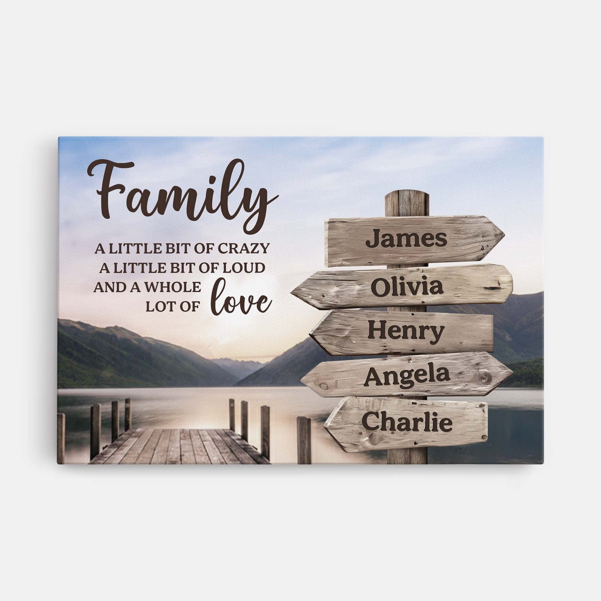 Personalized Family Canvas Art for Home Decor - Sentimental Gift Poster or Canvas MagicInPrints