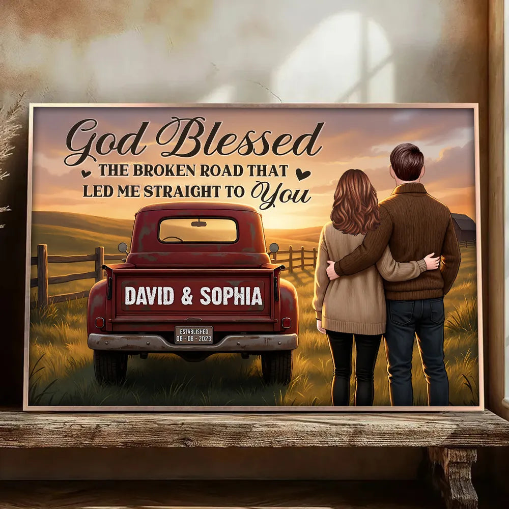Personalized Couple Wall Art for Home Decor - Sentimental Gift for Anniversary Poster or Canvas MagicInPrints
