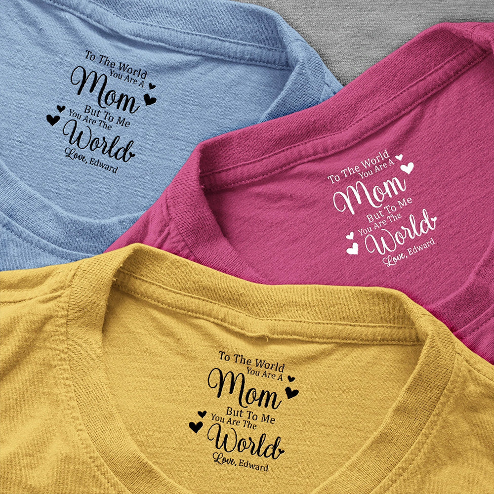 Personalized Mom T-Shirt for Mother - Heartfelt Message Gift Cloth MagicInPrints