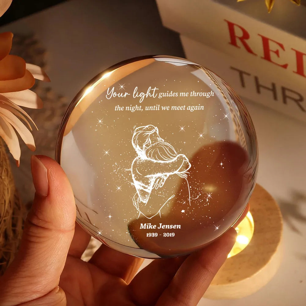 Personalized Memorial LED Globe Light for Loved Ones - Sentimental Keepsake Lamp MagicInPrints