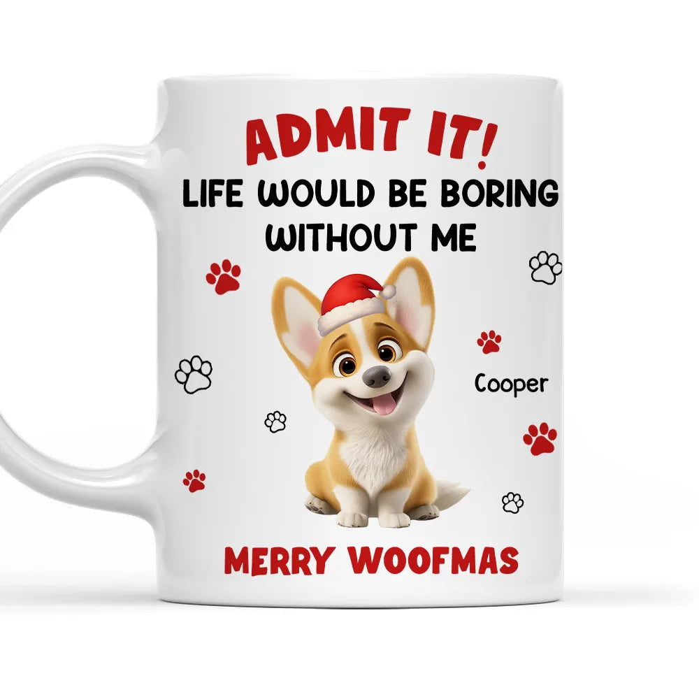 Custom Dog Lover Mug for Pet Owners - Merry Woofmas Gift Cup MagicInPrints