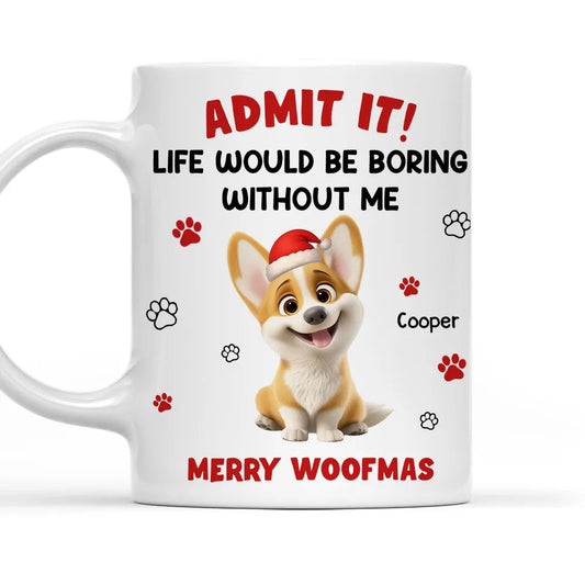 Custom Dog Lover Mug for Pet Owners - Merry Woofmas Gift Cup MagicInPrints