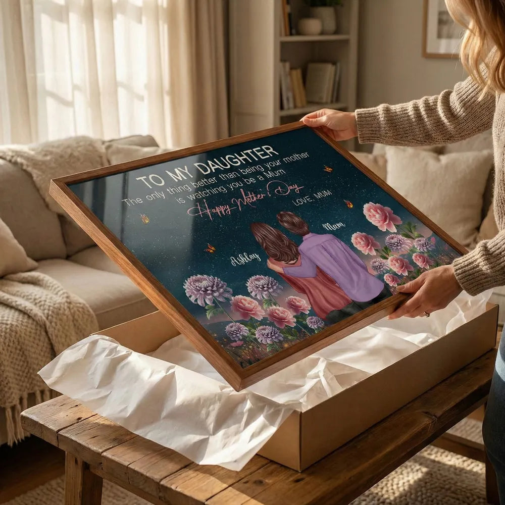 Personalized Mother's Day Canvas for Daughter - Sentimental Gift from Mom Poster or Canvas MagicInPrints