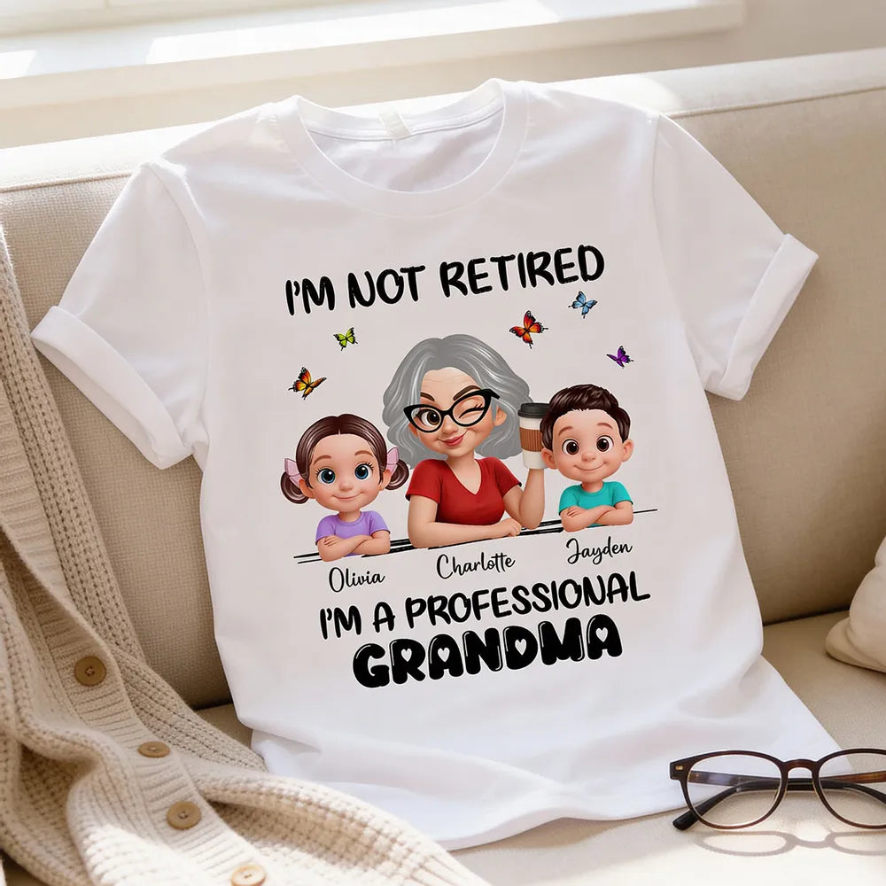 Personalized Grandma T-Shirt for Grandchildren - Funny Retirement Gift Cloth MagicInPrints
