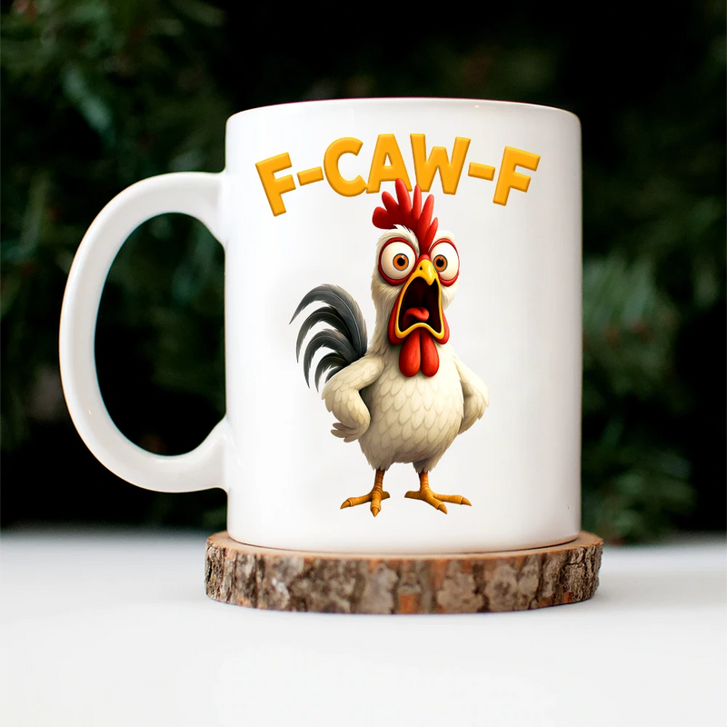 Funny Chicken Mug for Adults - Colorful Rooster Cartoon Design - Perfect for Gifting Cup MagicInPrints