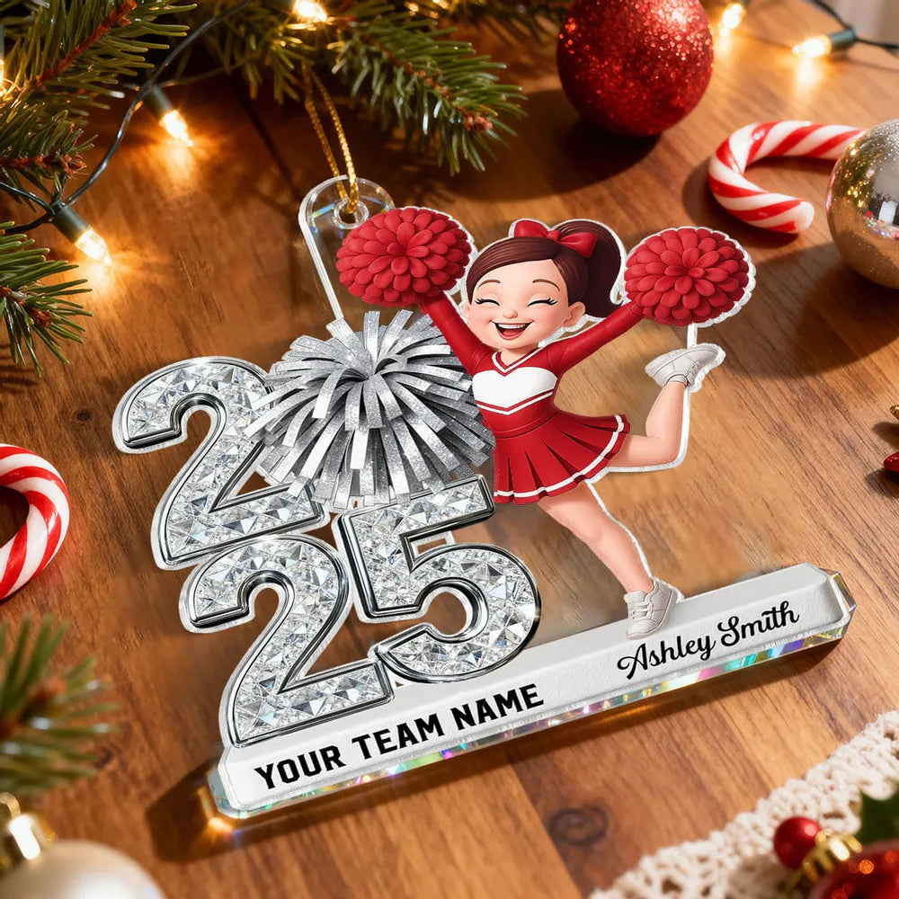 Personalized Cheerleader Ornament for Cheer Team - 2026 Graduation Gift Ornament MagicInPrints