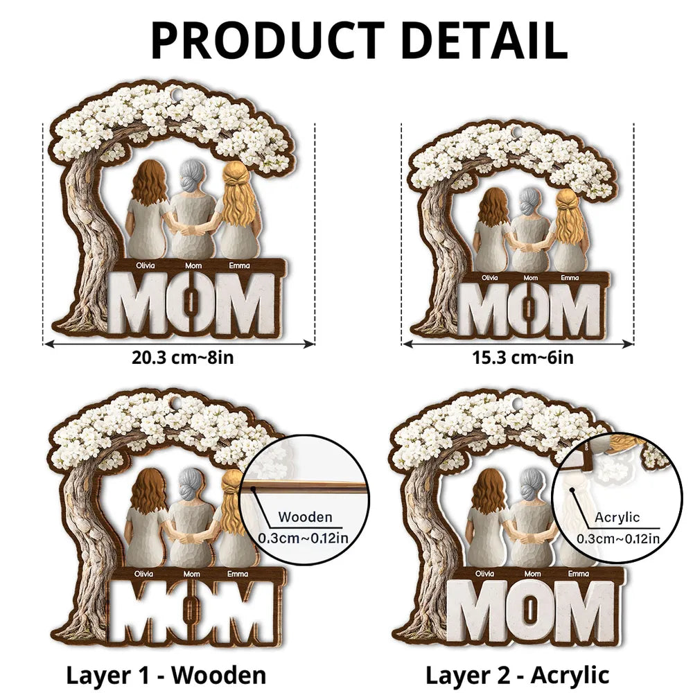 Personalized Family Tree Ornament for Mom - Mother's Day Gift Ornament MagicInPrints