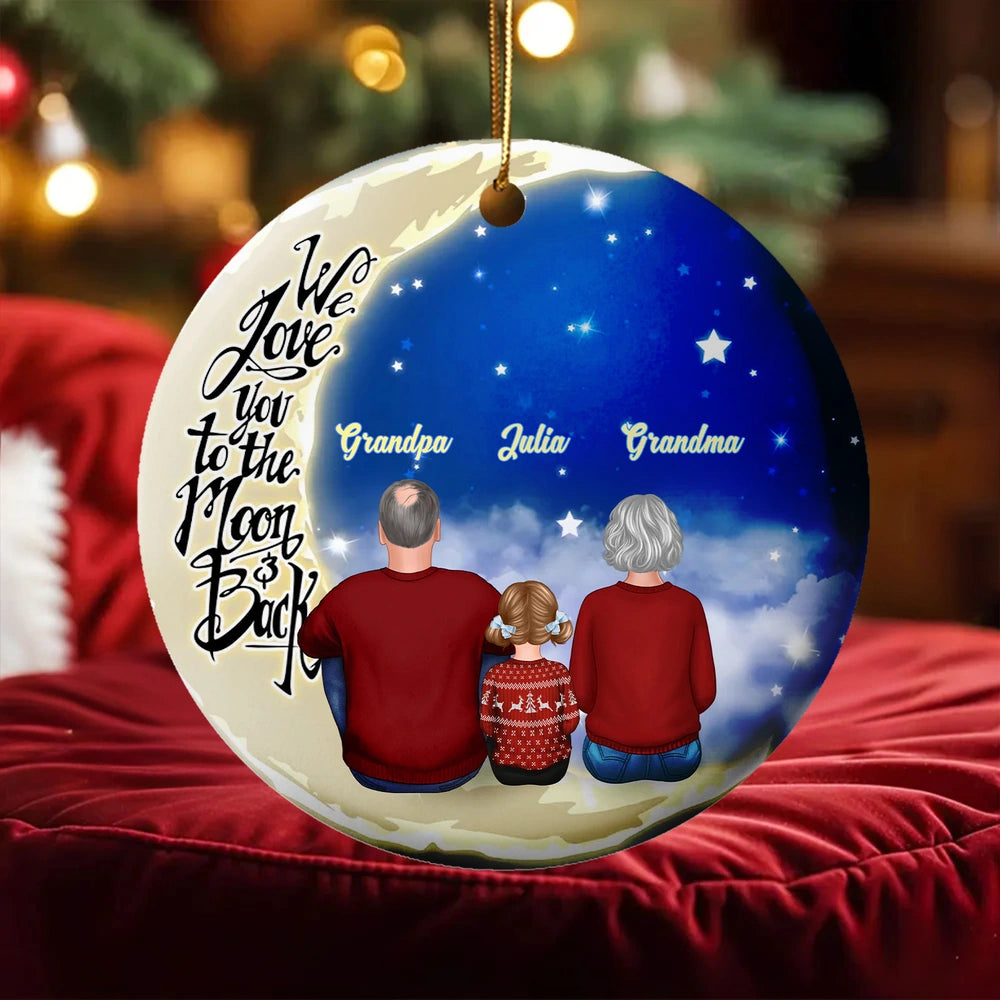 Personalized Family Christmas Ornament for Grandparents - Sentimental Holiday Decor Ornament MagicInPrints