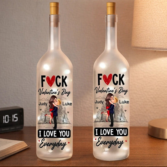Customizable Wine Bottle Lamp for Couples - Romantic Gift Lamp MagicInPrints