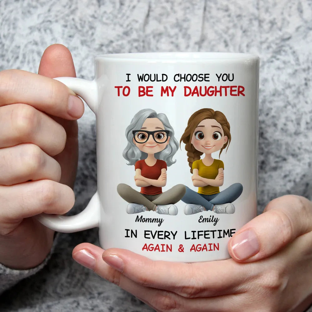 Personalized Mother Daughter Mug - Sentimental Gift for Mom - Custom Names Cup MagicInPrints