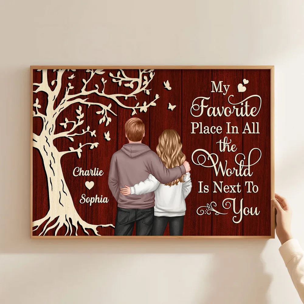 Personalized Couple Wall Art for Lovers - Sentimental Home Decor Gift Poster or Canvas MagicInPrints
