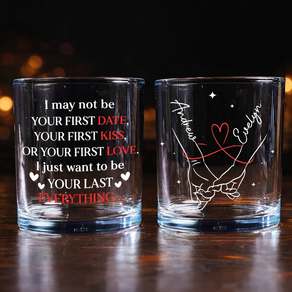 Personalized Couples Whiskey Glasses Set - Romantic Gift for Anniversaries Cup MagicInPrints