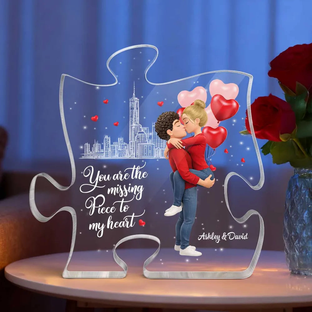 Personalized Puzzle for Couples with Romantic Design - Perfect for Anniversaries Plaque MagicInPrints