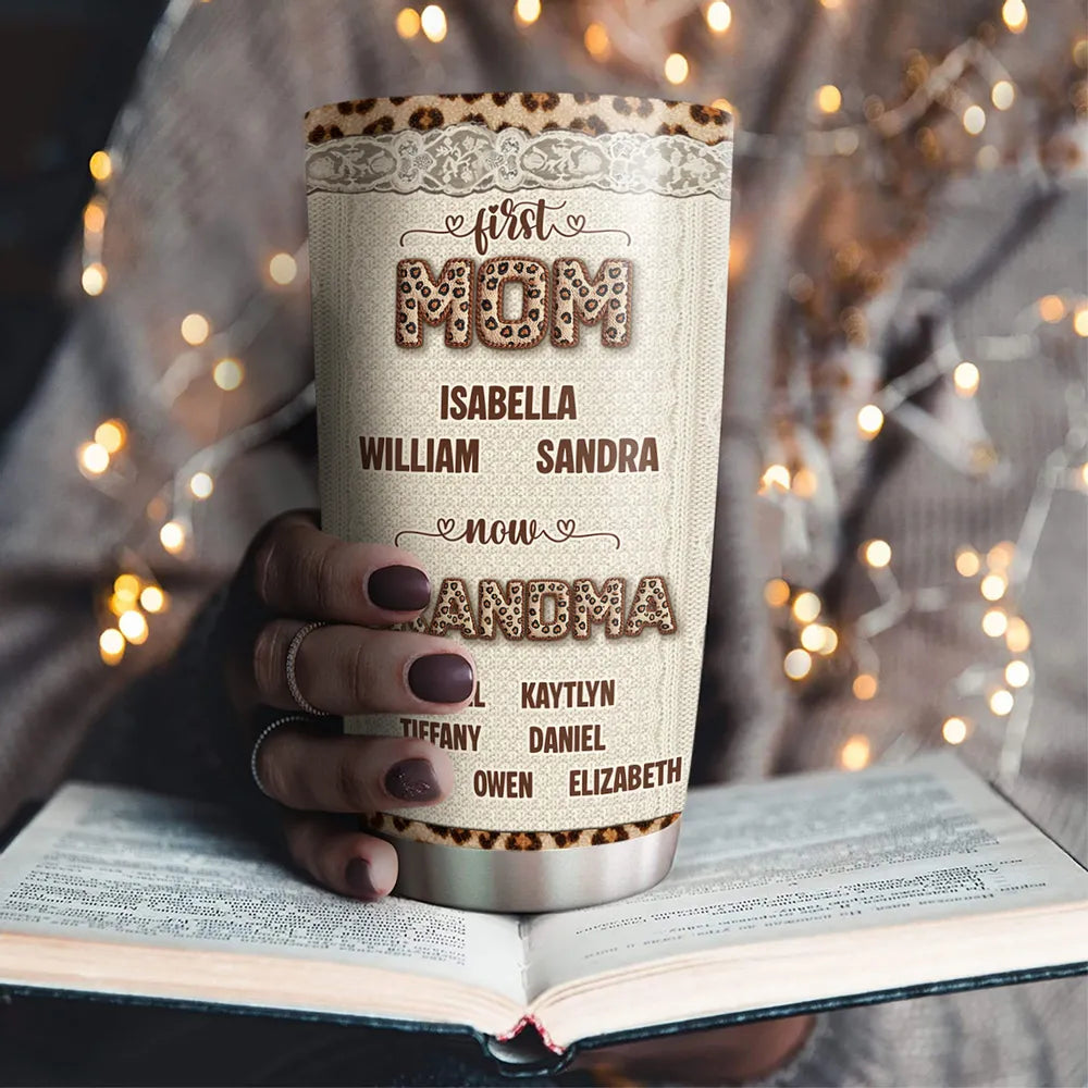 Personalized Grandma Tumbler for Mom - Custom Names Gift Cup MagicInPrints