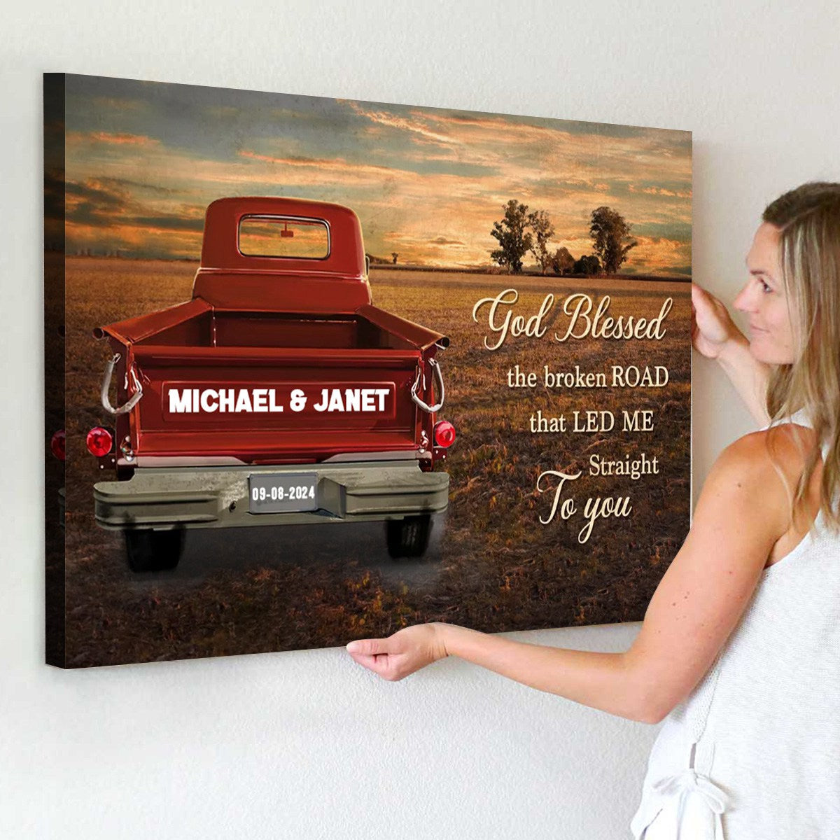 Personalized Canvas Art for Couples with Names and Date - Sentimental Gift for Anniversaries Poster or Canvas MagicInPrints
