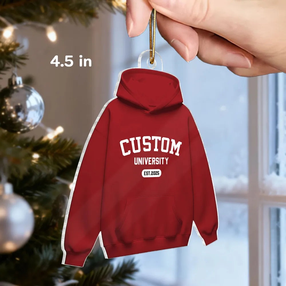 Custom University Sweatshirt and Hoodie Collection for Students - Personalized College Apparel Ornament MagicInPrints