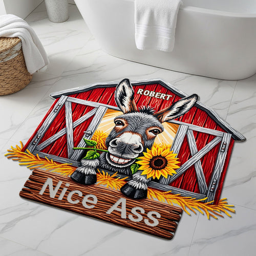 Nice Ass Donkey Doormat - Personalized Gift for Donkey Lovers Doormat MagicInPrints