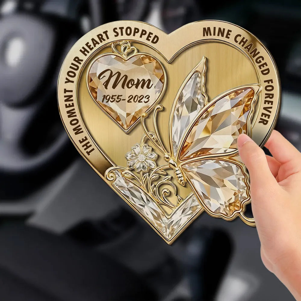 Personalized Memorial Car Ornament for Mom - Heartfelt Remembrance Gift Car Hanger MagicInPrints