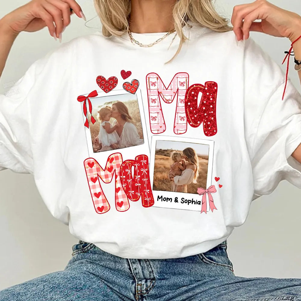 Custom Photo Sweatshirt for Moms - Personalized Mother's Day Gift Cloth MagicInPrints