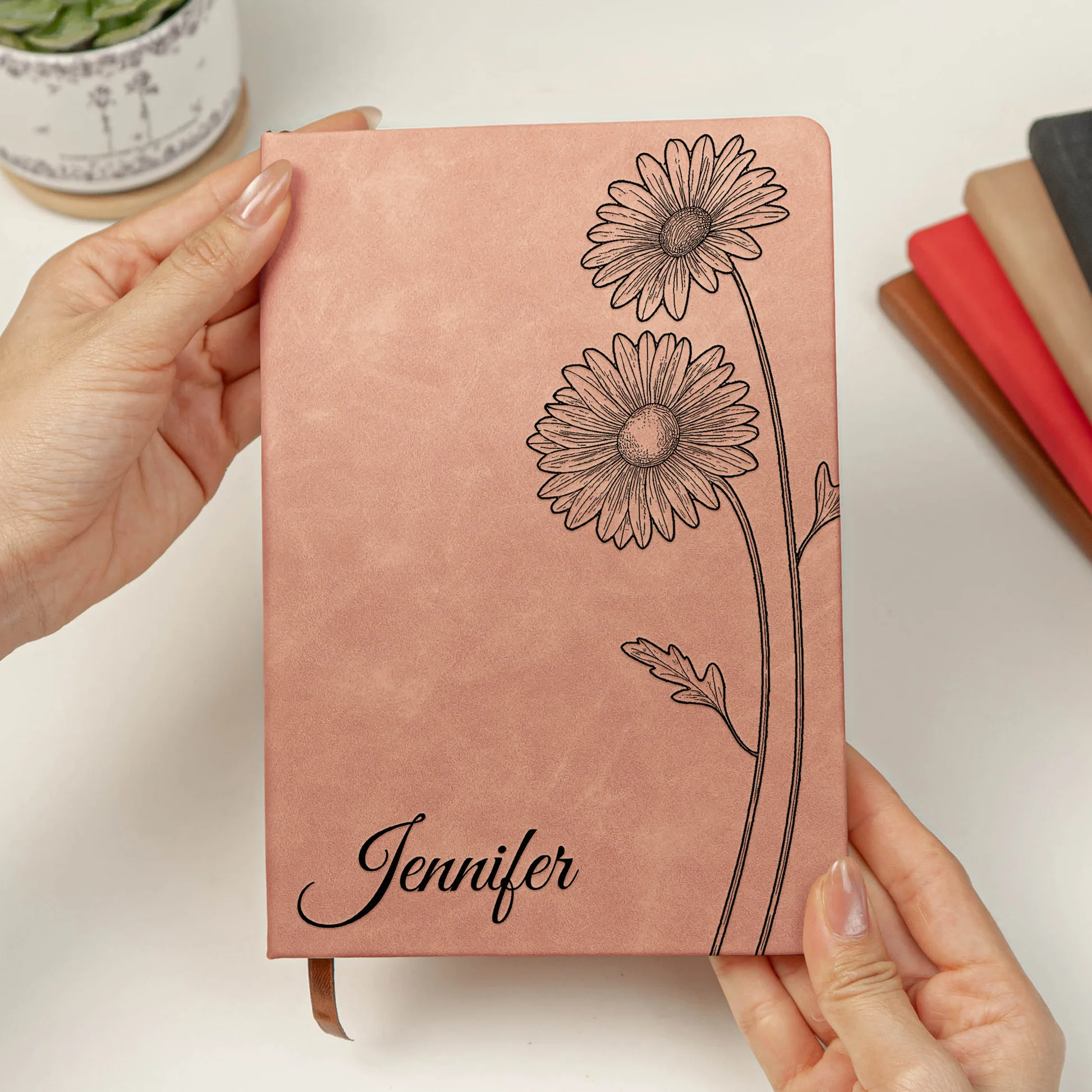 Personalized Floral Leather Journals for Women - Elegant Gift for Writers Stationery MagicInPrints