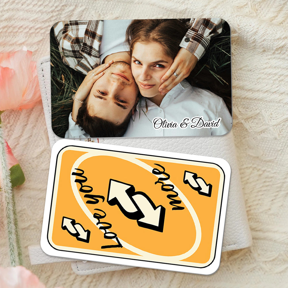 Custom Photo Wallet Cards - Unique Couples Gifts for Valentine's Day Gifts Wallet Card PopCulturePrints