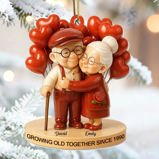 Personalized Couples Ornament for Grandparents - Heartwarming Anniversary Gift Ornament MagicInPrints