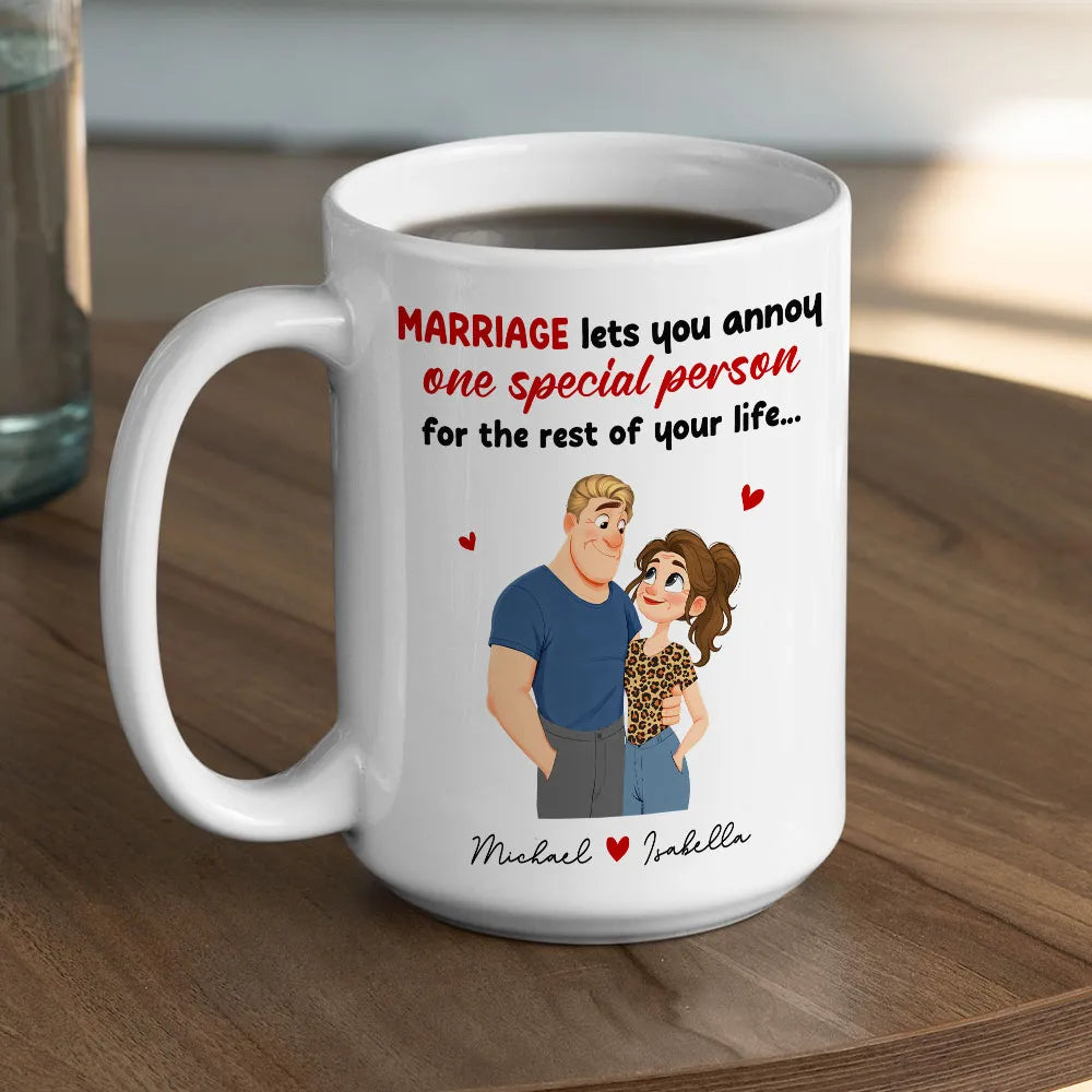 Personalized Marriage Coffee Mug for Couples - Anniversary Gift Cup MagicInPrints