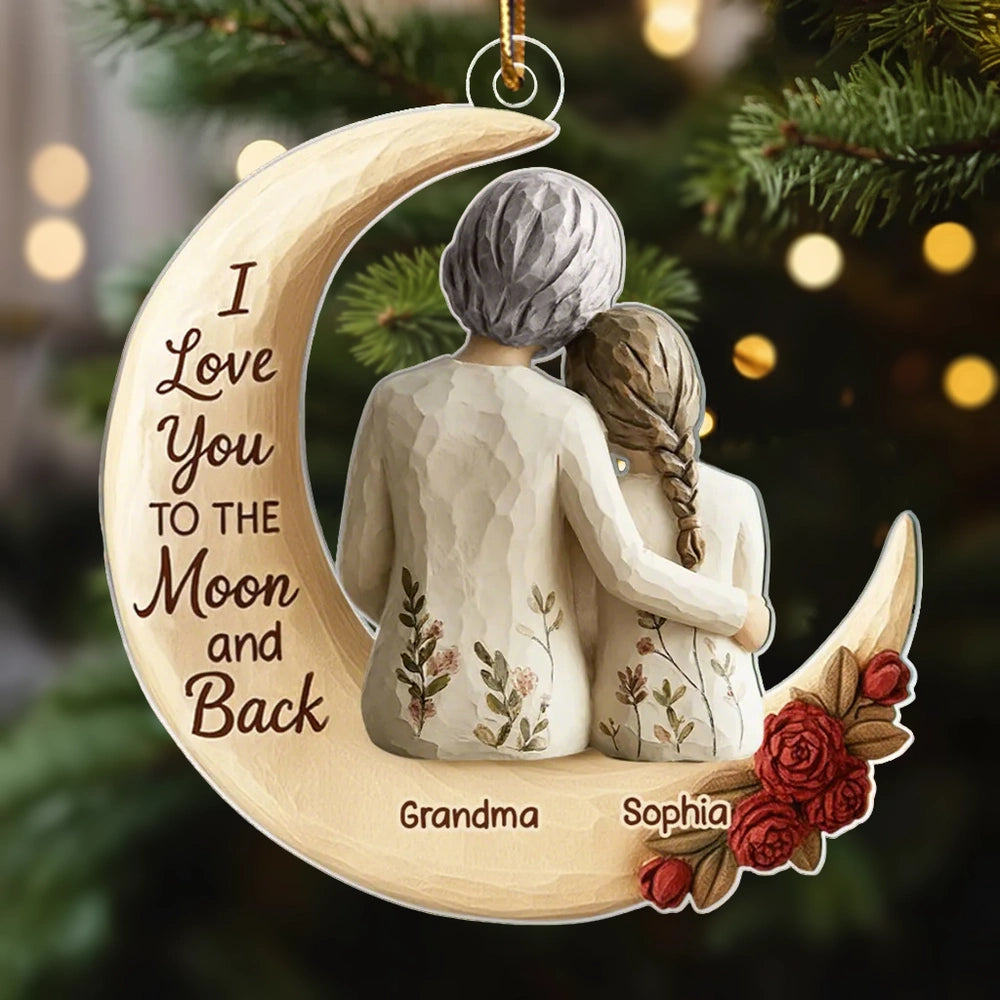 Personalized Grandma and Granddaughter Ornament - Sentimental Gift for Christmas Ornament MagicInPrints