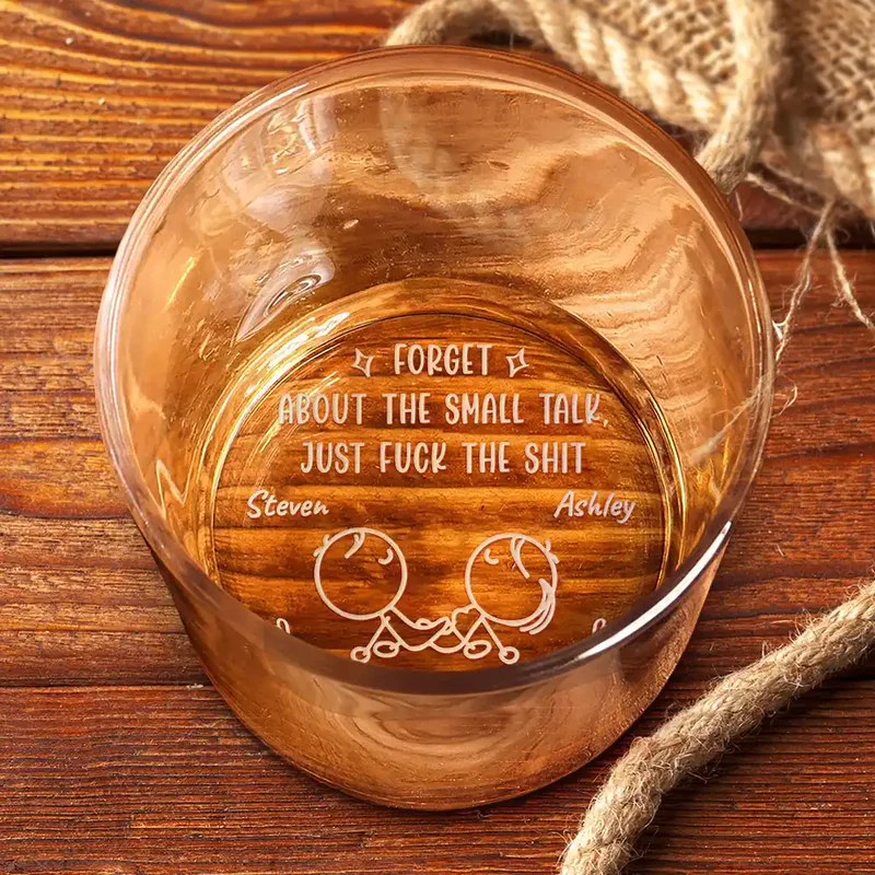 Personalized Engraved Whiskey Glass for Couples - Humorous Gift for Anniversaries Cup MagicInPrints